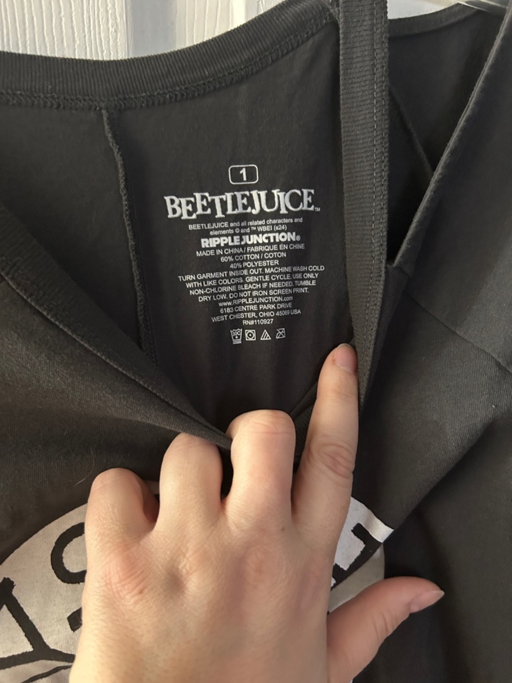 torrid Beetlejuice Graphic Short Sleeve Tee - Picture 3 of 3